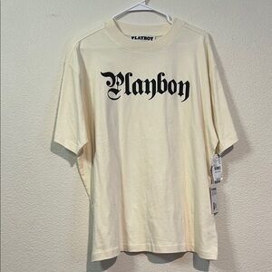 PLAYBOY Ivory Short Sleeve Tee